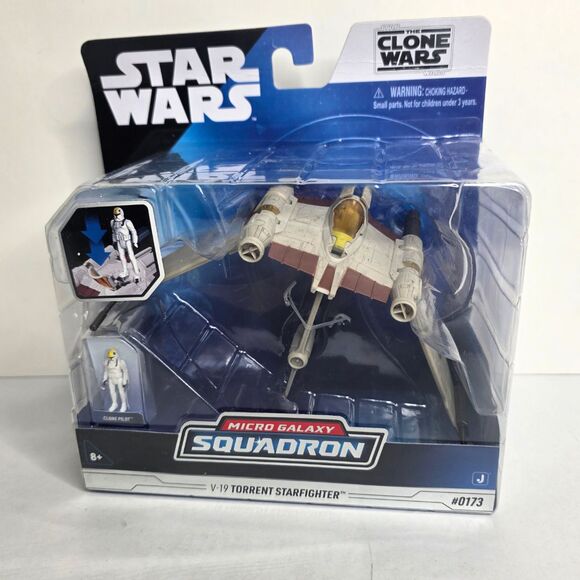 Star Wars Micro Galaxy Squadron V-WING 0063A & V-19 TORRENT STARFIGHTER 0173 SET - Picture 9 of 16